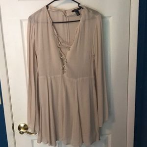Long sleeve dress (beige)